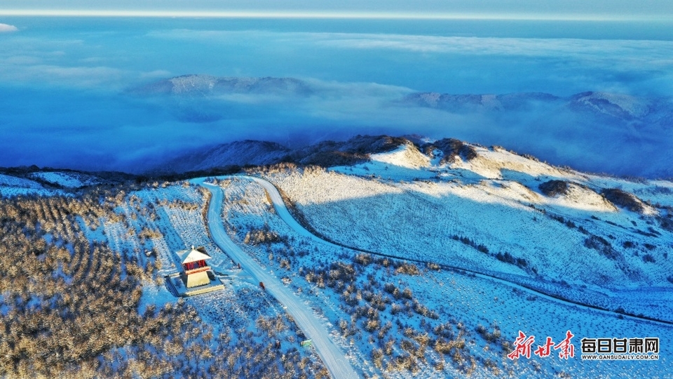 【平涼】平涼：快來欣賞華亭蓮花臺的春雪_fororder_1