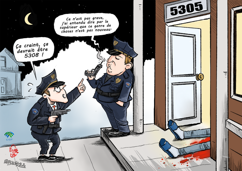 【Actualité en caricatures】« Ce n'est pas grave, ce genre de choses n'est pas nouveau »_fororder_一條命就這樣沒了（法）