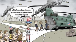 【Caricatura editorial】“¡Os quedáis en vuestro lugar!”