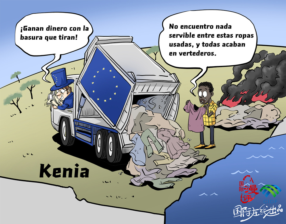 【Caricatura editorial】 Ganan dinero con la basura que tiran_fororder_s西【國際漫評】既扔“垃圾”又掙錢