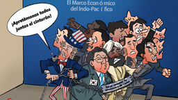 【Caricatura editorial】“¡Apretémonos todos juntos el cinturón!”