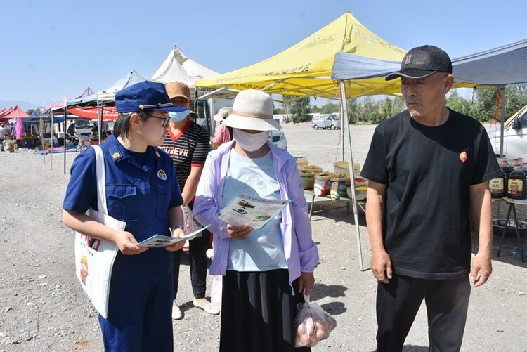 【原創】酒泉市消防救援支隊走進集市開展夏季消防宣傳_fororder_1