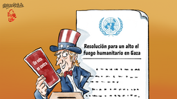 【Caricatura editorial】 Un voto en contra con sangre