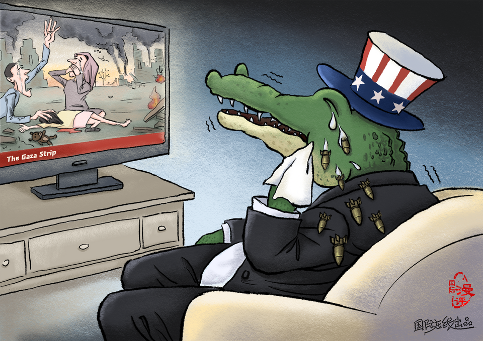 【Editorial Cartoon】Crocodile tears_fororder_英語