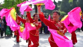 Yangge dancing troupe brings visitors authentic flavor of China' s North Shaanxi culture