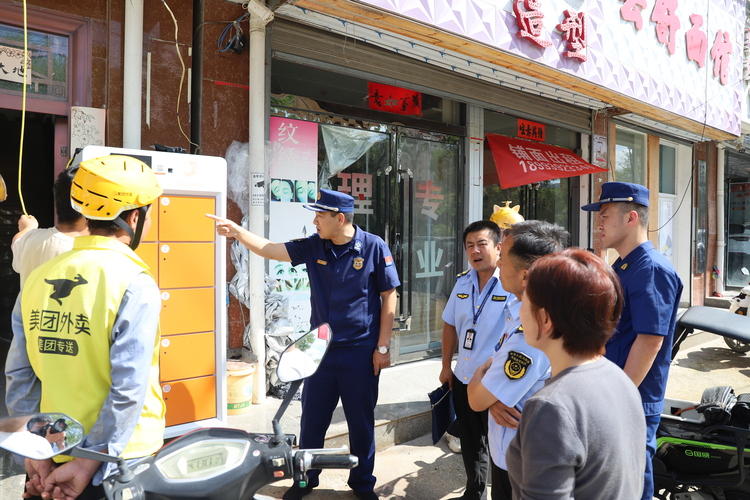 西和消防：聯合市場監管部門對轄區外賣配送企業開展電動車指導檢查暨交流座談_fororder_4