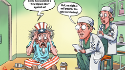 【Editorial Cartoon】Frenzied Uncle Sam