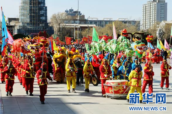 甘肅張掖：非遺社火賀新春