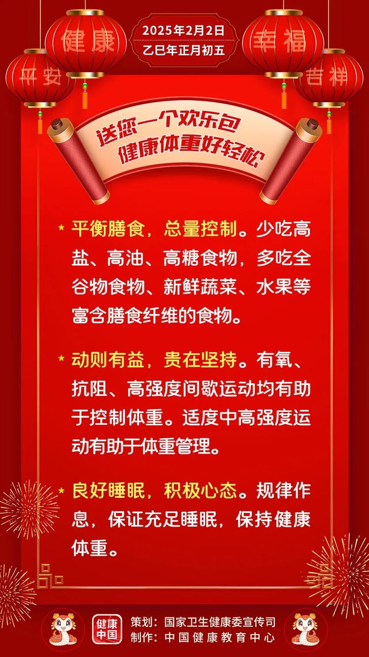 送您一個歡樂包，健康體重好輕鬆【健康幸福過大年】（25）