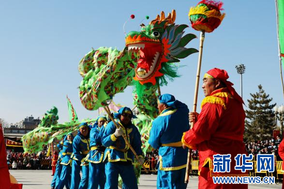 甘肅張掖：非遺社火賀新春