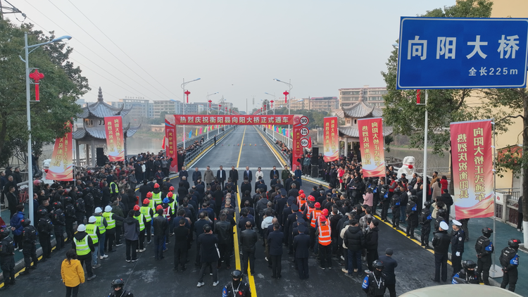 湖南衡陽縣向陽大橋正式通車