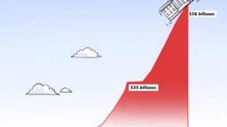 【Caricatura editorial】Siempre hay montaña de deuda más alta