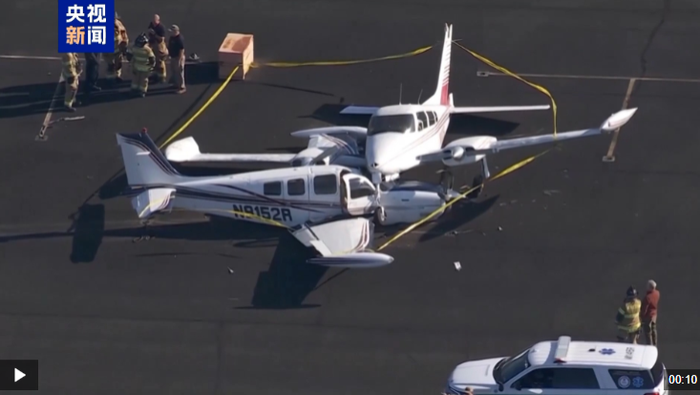 著陸失敗復飛致撞機 美國賓州兩架小飛機相撞致3人受傷