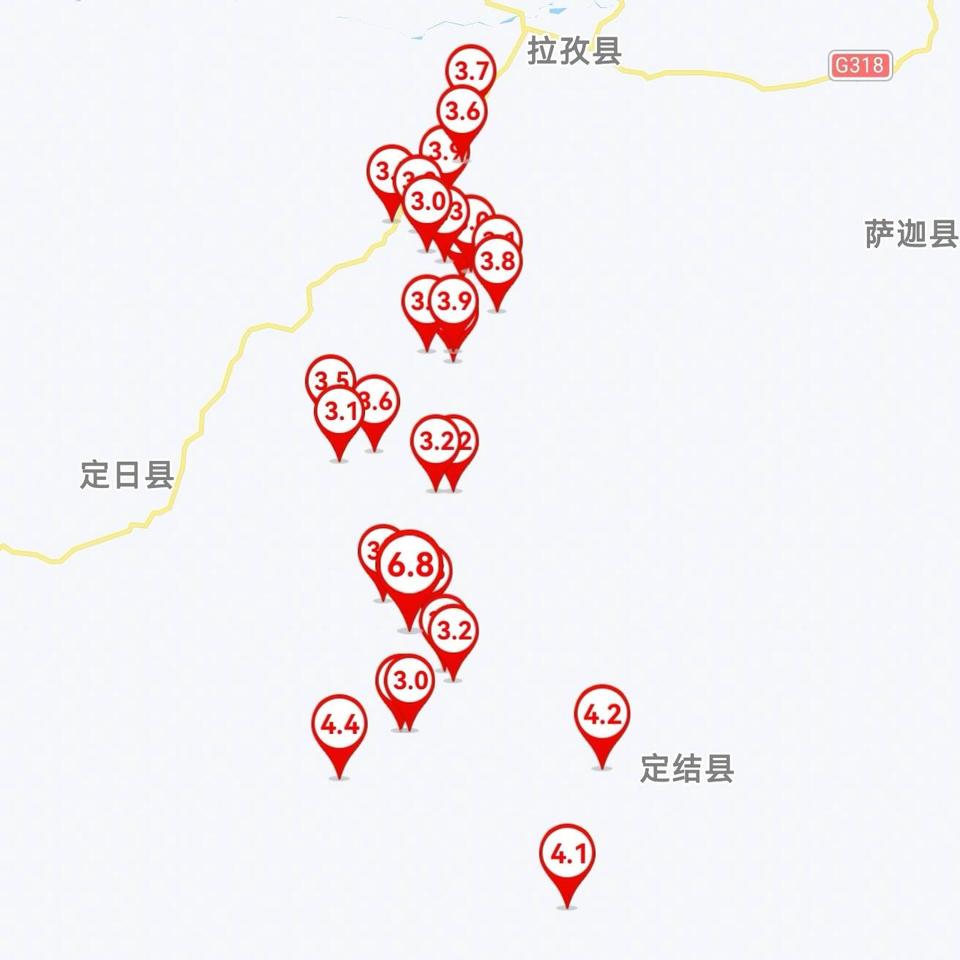 持續更新丨西藏定日縣地震造成126人遇難 受災群眾達6.15萬名