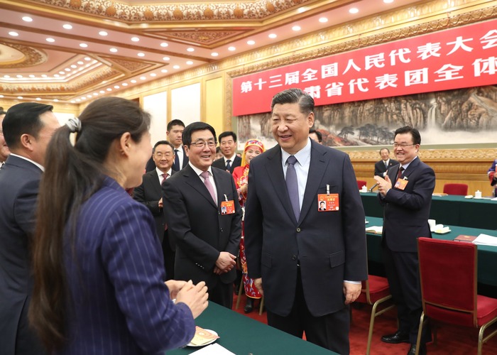 習近平參加甘肅代表團審議