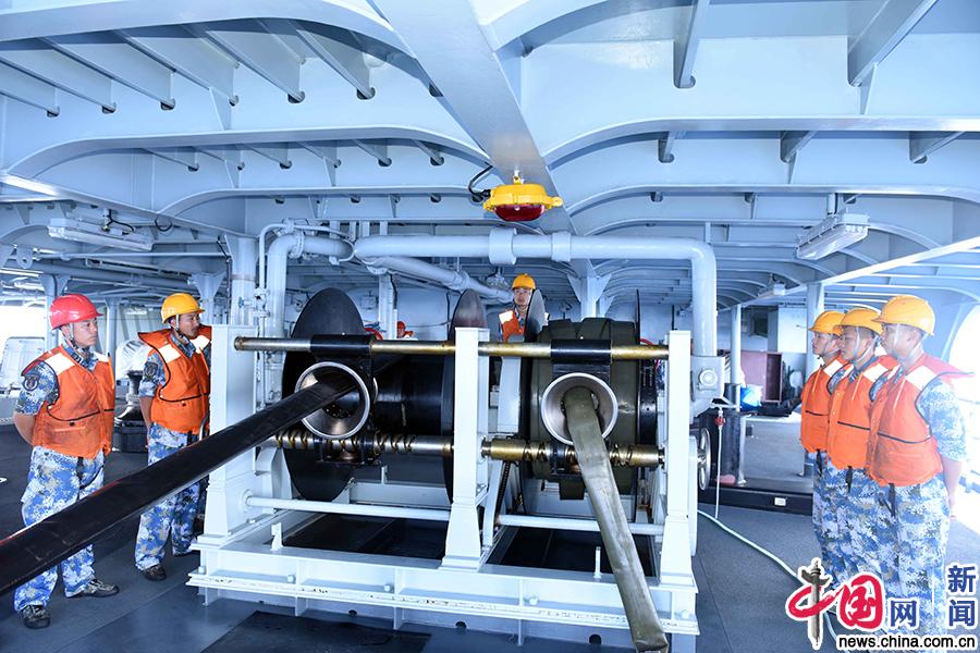 大洋見證——北部戰區海軍東平湖艦舉行入列3週年紀念活動