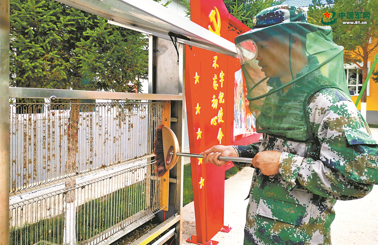 官兵中哈邊境39號界碑巡邏 “蚊子窩”裏接受身體心理考驗