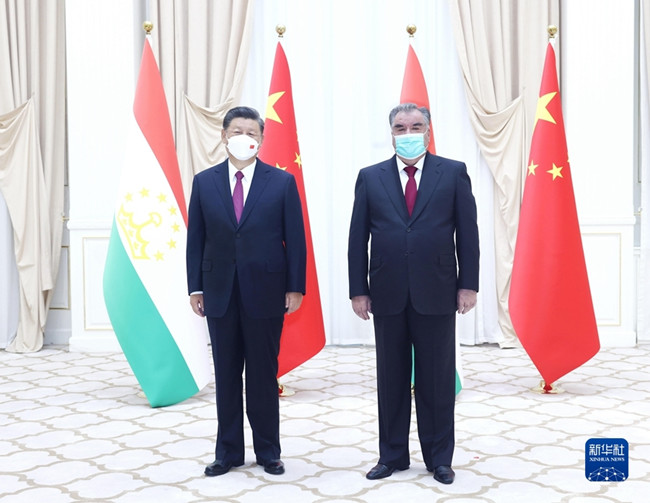 習近平會見塔吉克斯坦總統拉赫蒙_fororder_1