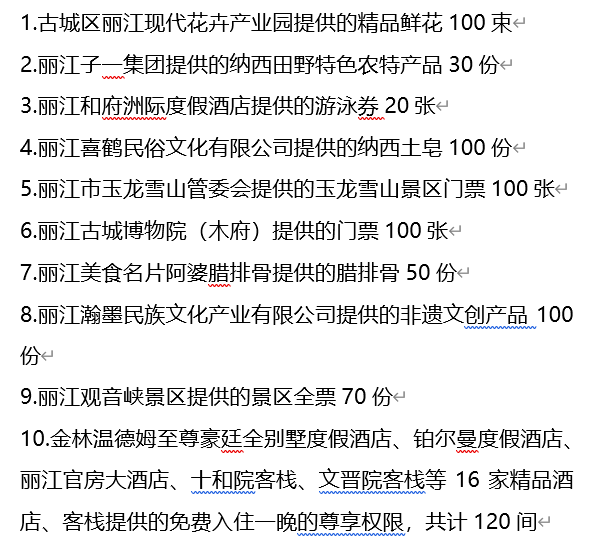 麗江古城區2023年春晚節目單和直播觀看抽獎禮品公佈_fororder_4