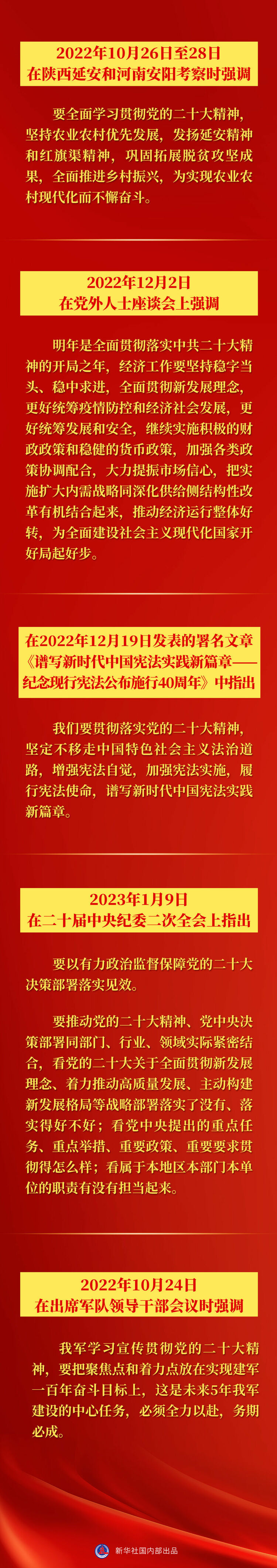 學習貫徹黨的二十大精神，總書記這樣指導部署