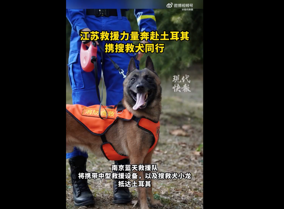 中國救援隊包機抵達土耳其 另有多支中國力量趕赴災區