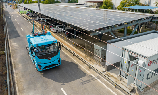 中國首條電氣化公路示範線在湖南株洲建成_fororder_1