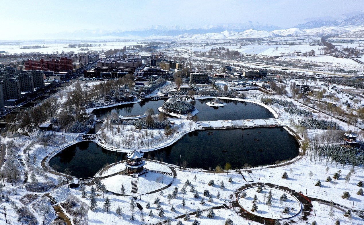 張掖民樂：祁連山下 雪浴小城顯生機_fororder_2