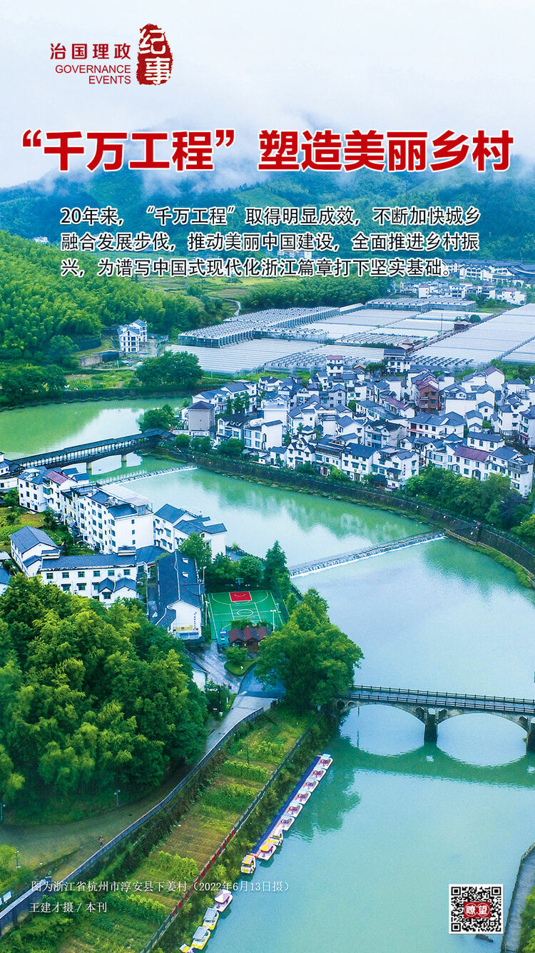 瞭望·治國理政紀事｜“千萬工程”塑造美麗鄉村