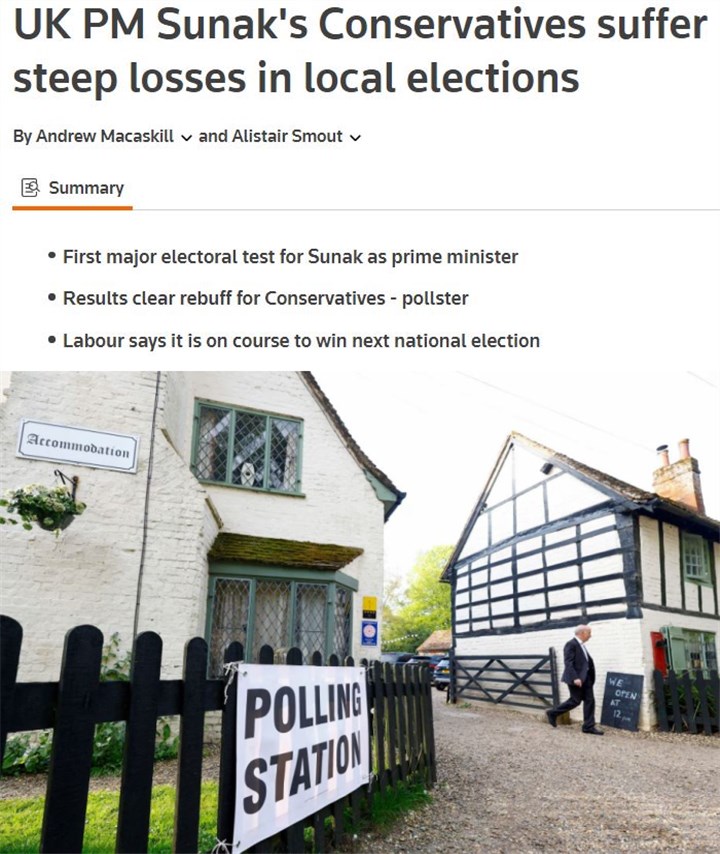 英國執政黨“大考”失利 誰能贏得民心至關重要