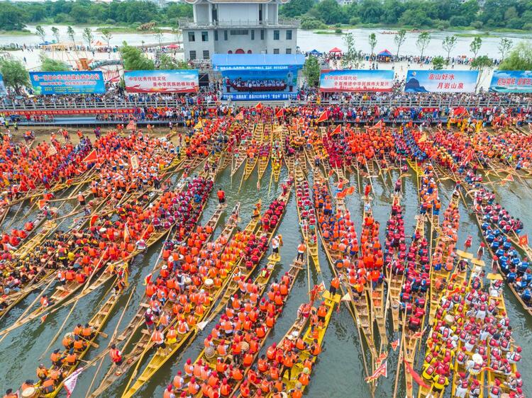 湖南道縣：百“龍”爭遊迎端午_fororder_微信圖片_20230620142618