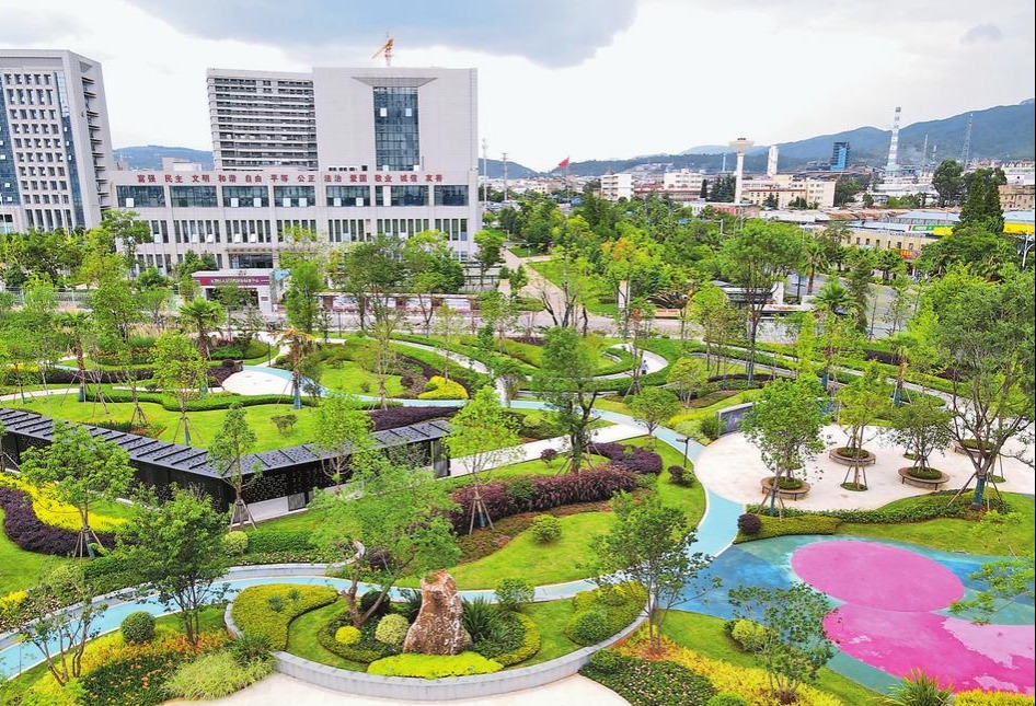 昆明：“口袋公園”兜起市民幸福感_fororder_bae