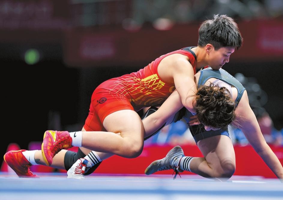 雲南選手龍佳獲亞運會摔跤女子自由式62公斤級第五名_fororder_55