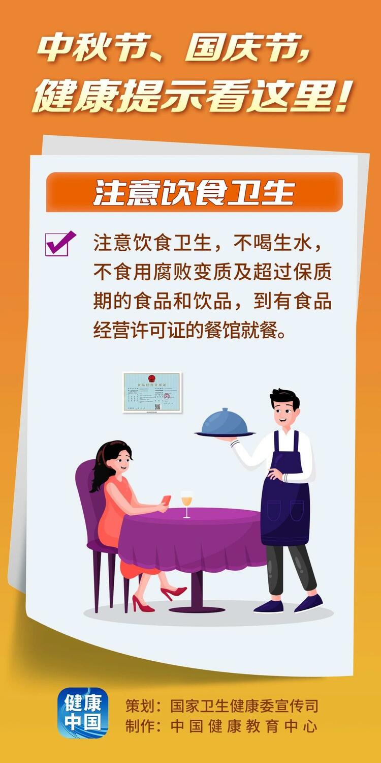 怎樣過好“雙節”假期 這份健康提示為你指路→