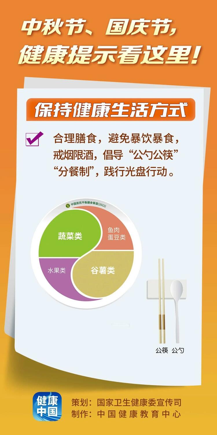 怎樣過好“雙節”假期 這份健康提示為你指路→