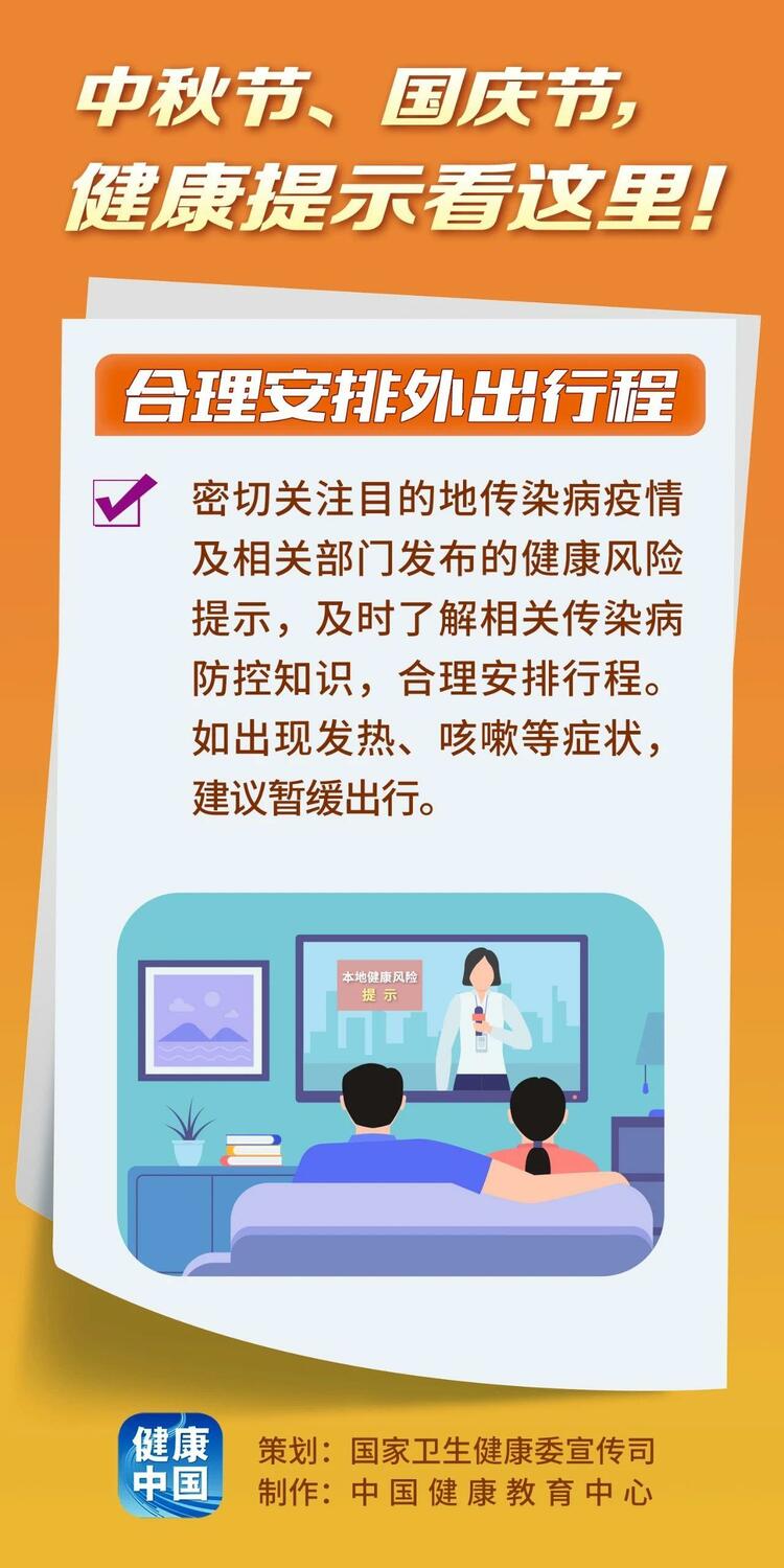 怎樣過好“雙節”假期 這份健康提示為你指路→