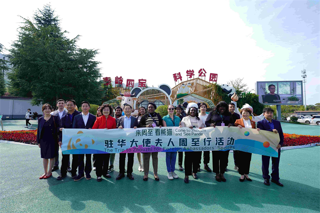 Les épouses des ambassadeurs étrangers en Chine à Zhouzhi : à la rencontre des « esprits de Qinling » et « rendez-vous avec les pandas »_fororder_圖片1