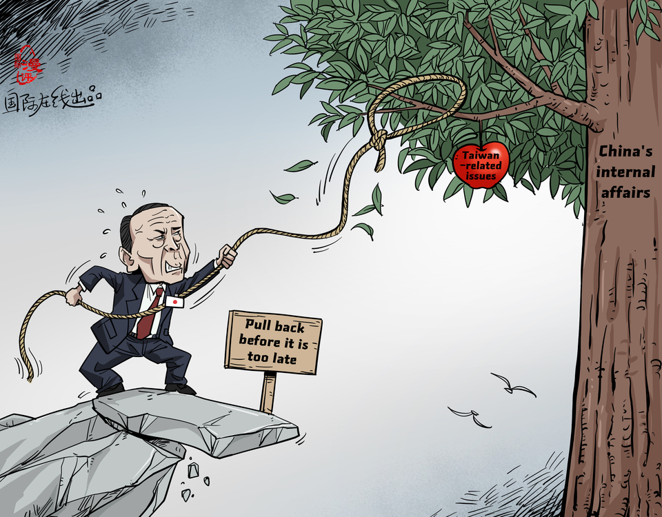 【Editorial Cartoon】Testing the red line dangerously_fororder_英語