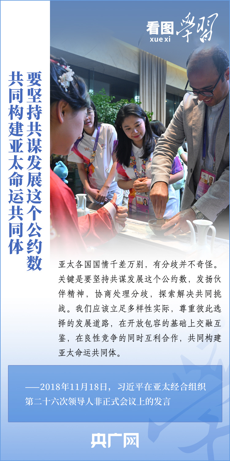 看圖學習丨共同構建開放包容、創新增長、互聯互通、合作共贏的亞太命運共同體
