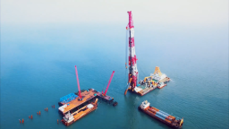 長海跨海大橋主橋開始施工