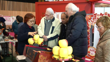 甘肅省天水市甘谷縣蘋果亮相法國國際農博會