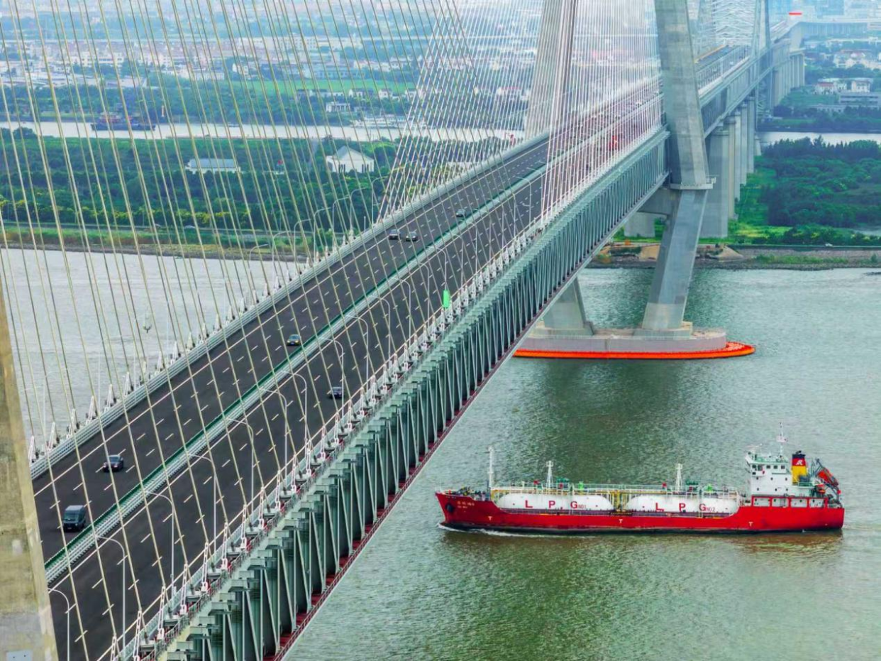 The Changtai Yangtze River Bridge, the World’s Longest-Span Cable-Stayed Bridge, Officially Opens to Traffic_fororder_圖片2