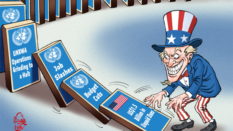 【International Editorial Cartoon】One Default Shakes the Whole System