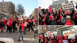 要求改善醫療保障 美國紐約上萬名護士罷工_fororder_8a4ba306084c4877afb84cd26d73ac19