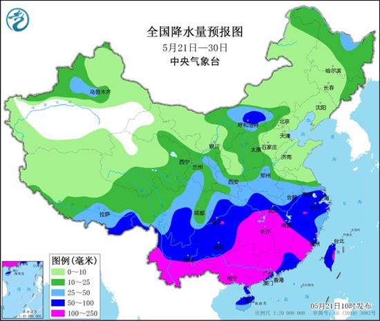 未來十天高溫消退強降雨來臨 華南地區將迎來“龍舟水”