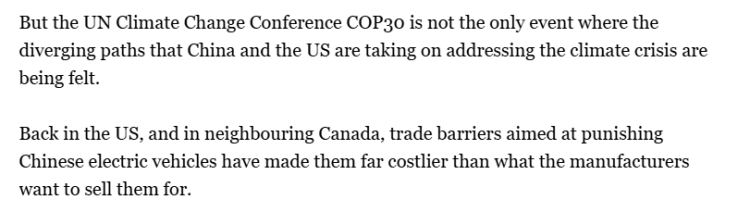 全球媒體聚焦 | 外媒:美國和加拿大對中國電動汽車設置的貿易壁壘正反噬自身