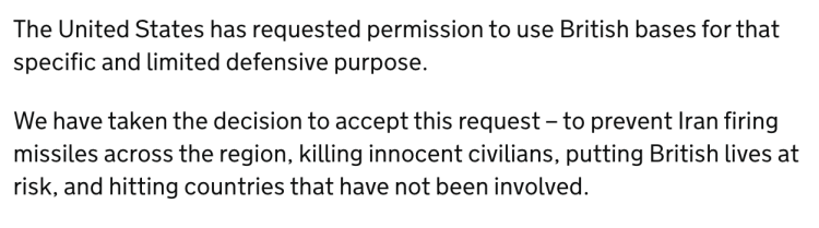 閃評｜英國默許美國使用軍事基地 歐洲態度緣何轉變？