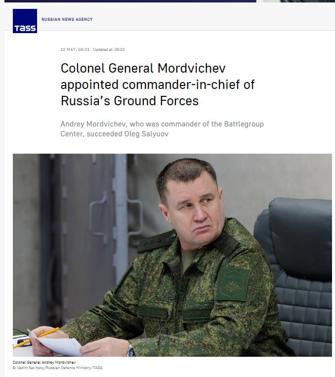 莫爾德維切夫被任命為俄羅斯陸軍總司令_fororder_圖片1