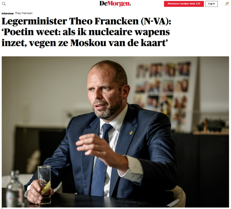 資訊很有聊｜北約“狂躁症”新病例：這位防長揚言把莫斯科“從地圖上抹去”？