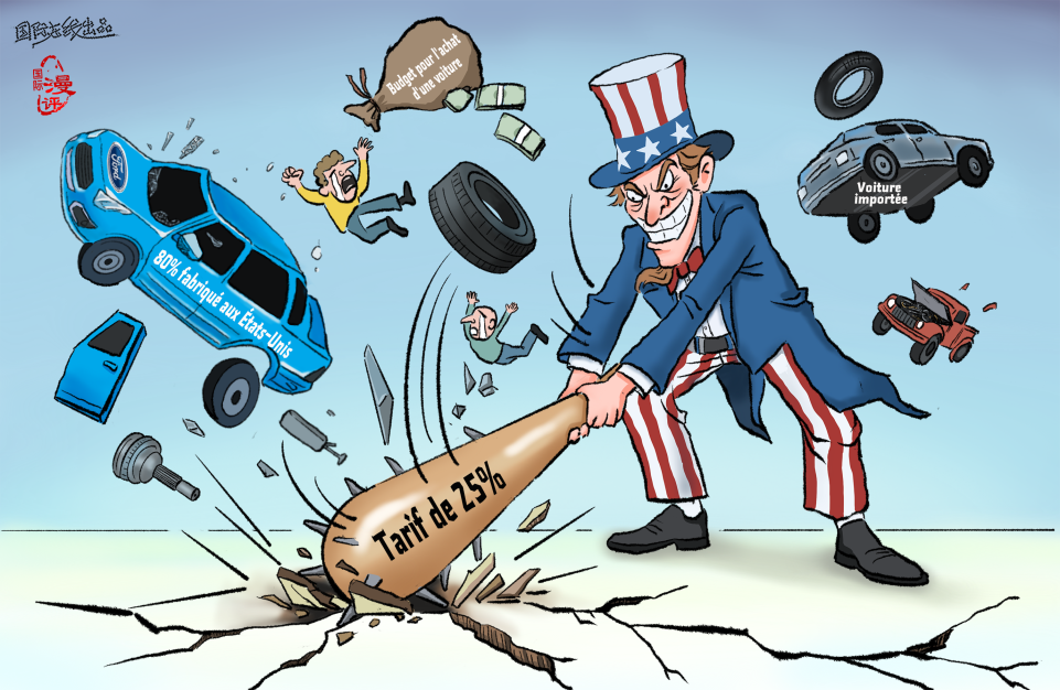 【Actualité en caricatures】 Auto-mutilation économique_fororder_經濟自殘(法)