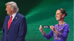 特朗普首次會見辛鮑姆 探討美加墨世界盃及關稅問題